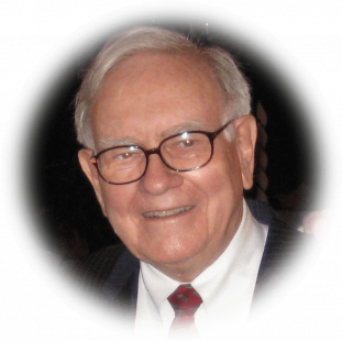 Lizenzhinweis: Aaron Friedman (https://commons.wikimedia.org/wiki/File:Warren_Buffett_with_Fisher_College_of_Business_Student_-_4395157720_(cropped).jpg), „Warren Buffett with Fisher College of Business Student - 4395157720 (cropped)“, runder Ausschnitt, 